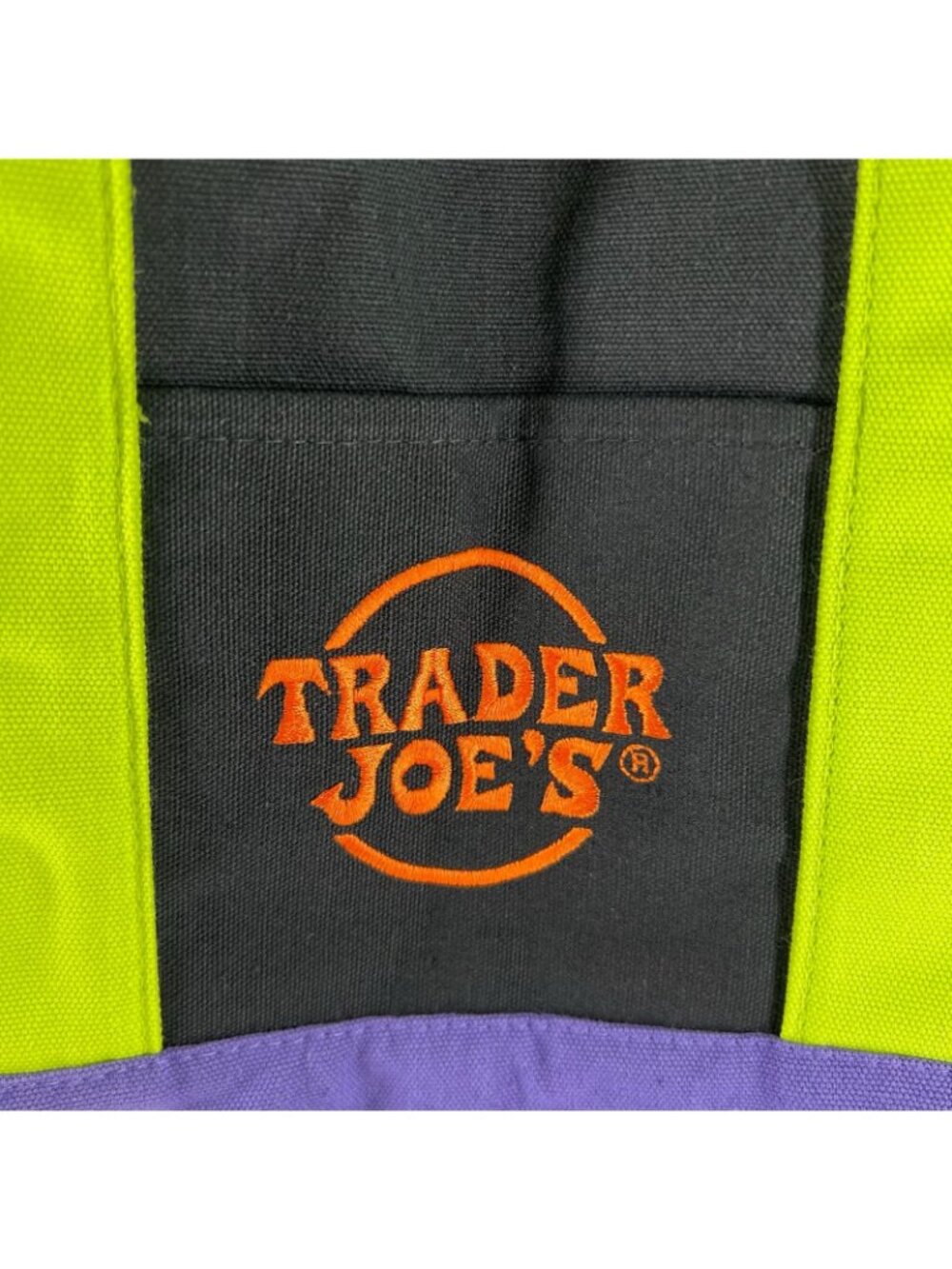 Trader Joes Trick or Treat Mini Canvas Tote Bag Halloween Limited Edition Black - Picture 4 of 9